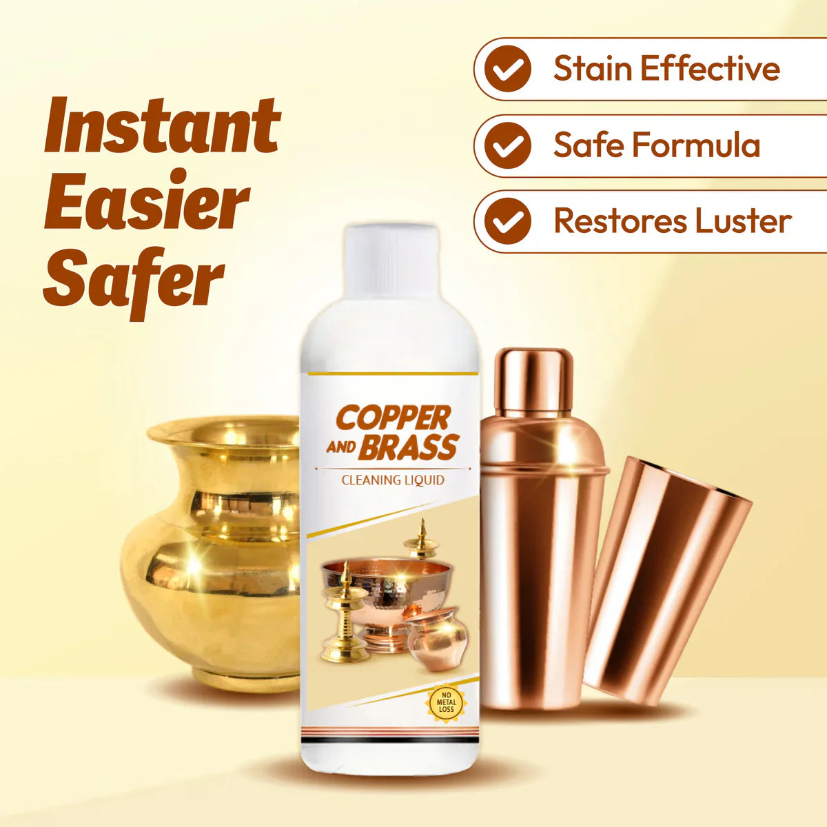 ShineBright鈩� - Instant Copper & Brass Cleaning Liquid 鉁煡� (Buy 1 Get 1 Free馃敟馃敟) Limited Period Offer