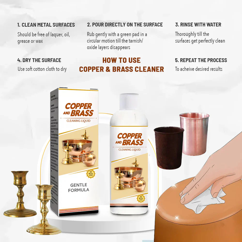 ShineBright鈩� - Instant Copper & Brass Cleaning Liquid 鉁煡� (Buy 1 Get 1 Free馃敟馃敟) Limited Period Offer