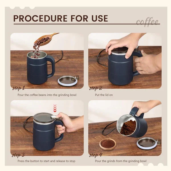 Multifunctional portable Electric Grinder Stainless Steel Herbs, Spices ,Nuts, Grain and Coffee Grinder for Home